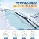 GSPSCN OEM QUALITY 24''+18'' Premium Original Replacement Windshield Wiper Blades,Quiet and Durable Stable High Performance All-Season Auto Wiper Blades for J Hook (Pack of 2)