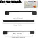 10 Pack Matte Black Cabinet Handles 7.5 inch(192MM) Drawer Pulls Black Cabinet Pulls Cabinet Hardware for Kitchen Cupboard Drawer Dresser