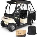 10L0L Golf Cart 4 Passenger Driving Enclosure for Club Car DS 2+2, 4-Sided Clear Window Rain Cover All Weather Waterproof Windproof Snowproof