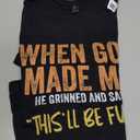 When God Made me Funny Quote T-Shirt, Size S
