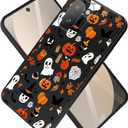 for OnePlus 15R Case 5G Phone Minimalist Slim TPU Flexible Protective Cover Ultra-Thin Silicone Black Cute Cartoon Protective Case (Halloween Cartoon)