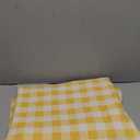DII Checkered Tabletop Collection 100% Cotton, Machine Washable, Tablecloth, 60x84, Yellow