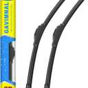 Gavimnal 22"+19" Silicone Wiper Blades Replacement For Cadillac CTS 2008-2014/Chevrolet Colorado 2004-2012/GMC Canyon 2004-2012/Mazda CX-3 2016-2021,All-Season Front Windshield Wiper Blades(Set of 2)