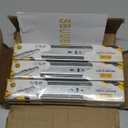 10 inch Ball Bearing Drawer Slides 6 Pairs (12pcs) - 100LB Capacity, Full Extension Side Mount Slides for Kitchen Cabinets, Wardrobes, Office Furniture (Silver 10inch)