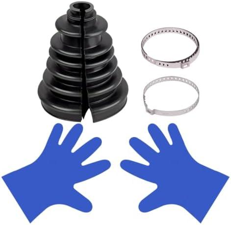 XTPTFABS CVS18 Universal Split Constant Velocity Gaiter, Universal CV Boot Kit Split Joint Gaiter Stretchable Replacement Car Auto Parts