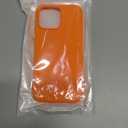 DOMAVER Case for iPhone 16 Pro Max 6.9'' Smooth Liquid Silicone Soft Gel Rubber Microfiber Lining Cushion Cover Shockproof Protective Phone Cases Compatible with iPhone 16 Pro Max-Orange