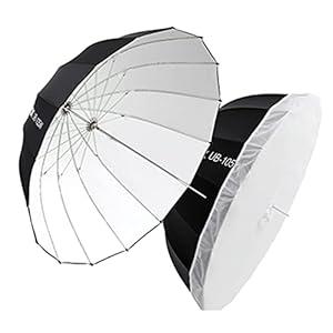 Godox UB-105W 41.3" 105cm105cm Inner White Parabolic Deep Reflective Umbrella Studio Soft Light Umbrella with Withe Diffuser Cover for Photography Video Studio Shooting Godox UB-105W 41.3" 105cm105cm Inner White Parabolic Deep Reflective Umbrella Studio Soft Light Umbrella with Withe Diffuser Cover for Photography Video Studio Shooting