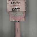 Conair Gel Grips Paddle Brush, Size B, Pink & White, 1 Count