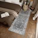 Runner Rug Washable Kitchen Runner: 2'x 6' Hallway Runner Rugs Stain Resistant Non Slip Low Pile Soft Boho Carpet Runners for Hallways Bedroom Entryway Indoor Beside Bathroom Laundry Room