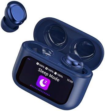 Sleep Earbuds Light-Weight Headphones, Mini Sleep Headphones Bluetooth in Ear Small Design for Side Sleepers, 48H Playtime with Charging Case, Sapphire Blue