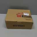 LINALL Heavy Duty Shot Glass Set - 12pcs, 2oz/ 60ml with Wood Holder for Party, Club, Cocktail (Brown)