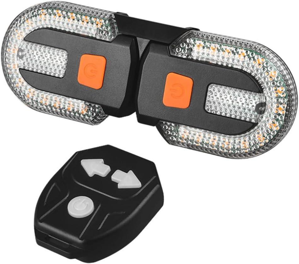 Bike Turn Signals, Bicycle Turn Signals Back with Wireless Remote Control, Rechargeable LED Rear Bike Light, IPX44 Waterproof Bike Safety Light for Night