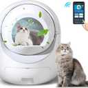 Self-Cleaning Cat Litter Box - Large Automatic With App Control, Odor Removal, Anti-Pinch Safety Protection, Smart System Suitable for Multiple Cats