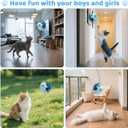 Cat Toys Flapping Birds with Catnip Bags, Rechargeable Chirping Interactive Cat Toy Kicker, Lifelike Birdie Tweets, Indoor Enrichment Moving Wings Cat Exercise Toys for All Breeds Kitten Dog(Bluebird)