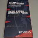 Fit Geno Back Brace Posture Corrector for Women and Men, Shoulder Straightener, Adjustable Full Back Support, Upper and Lower Back Pain Relief - Scoliosis, Hunchback, Hump, Thoracic, Spine Corrector (Medium/Large, Black)