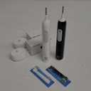 Oral-B Pro 1000 CrossAction Electric Toothbrush, Black and White, 2 Count