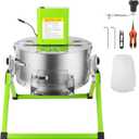 MELONFARM 16 Inch Electric Bud Leaf Trimmer Machine, Hydroponic Dry Wet Trimming Reaper Bowl with Sharp Stainless Steel Blade, Automatic Spin Cutting, for Plant Bud and Flower