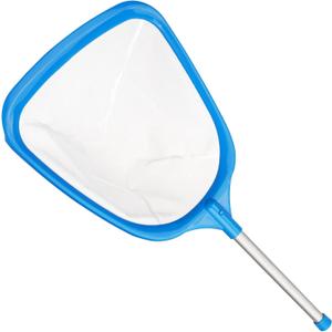 Hot Tub Skimmer Spa Net with 12'' Aluminum Pole Ultra Fine Mesh Net Handy Leaf Skimmer for Small Above Ground Pools Pick Up Fine Debris Lightweight Net