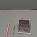 FANXITON DIY Lash Extension Kit Full Lash Clusters 288 pcs Thick Lash Clusters Kit D 10-18 mm Cluster Eyelash Extension Kit with Lash Bond and Seal Lash Tweezers Individual Lashes For Beginners