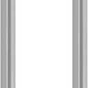 GeilSpace 3/4" x 24" Stainless Steel Pipe, 304 Pipe Nipple Fits Standard 3/4 Inch Threaded Pipes and Fittings, DIY Industrial Metal tube (2 PCS)