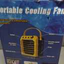Rozlchar Portable Cooling Fan Compatible for Dewalt 20V 60V Battery(No Battery) w/USB Input Powered, Outdoor Camping Fan w/Mist, Timing Function, 1600mL Water Tank & LED for Home