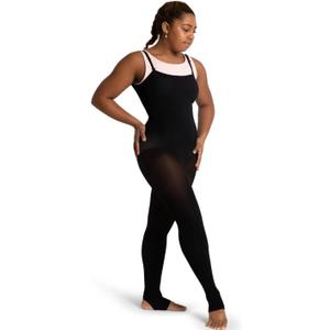 Capezio Womens Capezio Ultra Soft Stirrup Body Tight (Black, XL)