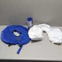 BARKLESS Inflatable Dog Cone, Soft Dog Donut Collar After Surgery, 2-in-1 Inflatable Collar with Detachable Anti-Licking Shield, Patented Donut Cone for Large Breeds to Stop Licking Wounds (Blue)