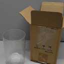 Clear Bubble Seeded Glass Shade, Cylinder Glass Lamp Shade Light Fixture Replacement Glass Globe with 1-5/8-Inch Fitter Opening, Diameter 3.9Height 5.9"