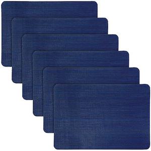 Pool Safety Cover Patch Kit Repair Kit Blue Swimming Pool Patch Repair Mesh Self Adhesive Mesh Inground Saver Pond Cover(6 Pcs,8 x 12 Inch)