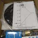 Vintage Floor Lamps for Living Room Glass Floor Lamp with Remote Control & 3 Color Temperature,Dimmable Floor Lamp Gold Mid Century Modern Standing Lamp Brass Tall Floor Lamps for Bedroom Corner