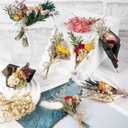 10 Pcs Dried Flowers for Crafts, Mini Dried Flowers Bouquet Bulk for Vase DIY Photo Bridesmaid Gift Birthday Decor