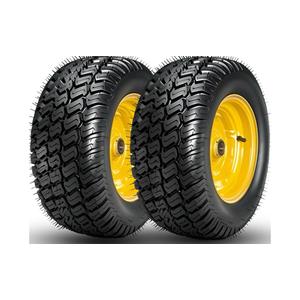 2 Pack 16x6.50-8 Lawn Mower Tires with 3/4" or 5/8" Bearing, 16x6.5-8" Tubeless Tire and Wheel with 3"-4.5" Offset Hub, Universal Fit Riding Mower and Garden Tractor Front Wheel,4 Ply, Turf Pattern