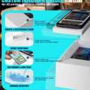 MTG Card Scanner Stand for ManaBox, Adjustable Phone Holder, Sloped Tray Trading Card Scanner for Standard Size Cards, Fast Card Catalog Tool for Sleeved & Unsleeved Cards