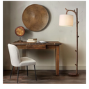 OYEARS Retro Farmhouse Floor Lamp for Living Room Rustic Standing Lamps Tree Trunk Deco Modern Country Vintage Wood Floor Lamp（Brown）