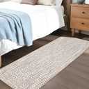 Garvee Printed Rug (Not Woven!) Washable Runner Rug 2x8 Non Slip Bathroom Rugs Soft Farmhouse Kitchen Runner Modern Low Pile Stain Resistant Carpet for Hallway Bedside Laundry Entryway Rugs