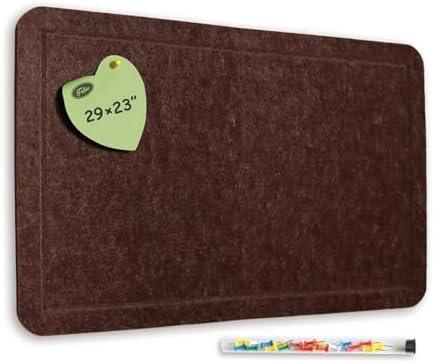 Feltor Cork Board Alternative, 15"x23" Felt Picture Board, Contains 1 Box of 20 Push Pins (Random Color), Better Home Wall Decoration Than Paper Bulletin Board Roll - Cola