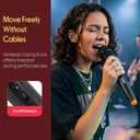 Pyle Portable VHF Wireless Microphone System - Professional Battery Operated Handheld Dynamic Unidirectional Cordless Microphone Transmitter Set W/Adapter Receiver, for PA Karaoke DJ Party, Black