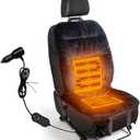 Canreal Car Seat Warmer Comfortable Heated Seat Cover for Cars Trucks SUV Van,Universal Heated Seat Cushion for Driver or Passenger Winter,Black(1 Pack)