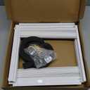 Window Air Conditioner Side Panels with Frame, Adjustable AC Insulation Side Panels for Window Units, Air Conditioner Accordion Filler Curtain Kit Replacement for 5000 BTU Units