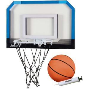 Franklin Sports Mini Basketball Hoops-Indoor Over The Door Mini Hoop+Basketball Sets-Perfect Accessory for Bedroom+Office