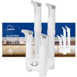 Boot Dryer, Shoe Dryer and Glove Dryer with Timer and Fan, White