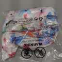 Toddler Little Girls Casual Dresses Short Sleeve Crew Neck Graphic Cartoon Dress for 2-8 Years (4-5T, Butterfly Rainbow)