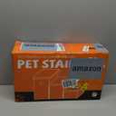 Dog Stairs with Condo 15" H, 2-Step Wider Dog Steps for Small/Medium/Large Old Dogs Cats, Folding Sturdy Storage Pet Stairs Climbing Bed Couch, Ramp for Car Hold Up to 150 lbs, Beige