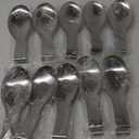 8 Pack Stainless Steel Spoon Rest, Large Size Ladle Spatula Tong Holder, Heavy Duty Cooking Utensil Rest for Stove Top Kitchen Countertop, Dishwasher Safe Kitchenware, Silver