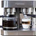 Espressione Combination Stainless Steel Espresso + Coffee Maker, 10 cups