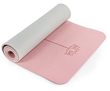 Yoga Mat Non Slip, Pilates Fitness Mats, Eco Friendly, Anti-Tear 1/4" Thick Yoga Mats for Women, Exercise Mats for Home Workout with Carrying Sling and Storage Bag