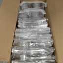 WELLIFE 600 PCS Silver Disposable Dinnerware Set for 100 Guests, Wedding Reception Plates & Silver Plastic Tableware, Dinner & Salad Plates, Cups, Forks, Knives & Spoons for Weddings & Elegant Events