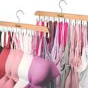 2 Pack Tank Top Hangers Space Saving, Bra Hangers for Closet Organizer, Bra Organizer for Closet, Space Saving Organizers and Storage for Dorm & Apartment for Tankto (Wooden)