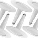 Soliseed 5/6 Inch Retrofit LED Recessed Lighting,12W=60W,5000K Daylight,800LM,Height Adjustable Retrofit Downlight ETL Damp Rated,Dimmable,Bevel Trim,Recessed Lights Easy Install,6-Pack