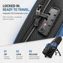JANUS Driver Series Golf Travel Bag with Wheels for Airlines, Built-In TSA Lock, Raised-Rib Clubhead Impact Protection, Rigid-Base One-Step Hands-Free 4-Wheel System, Fits Most 14-Way Cart Bags, One Size